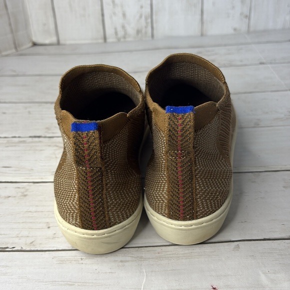 Rothy's The Chelsea Sneaker Brown and Cream Herringbone - Picture 4 of 12